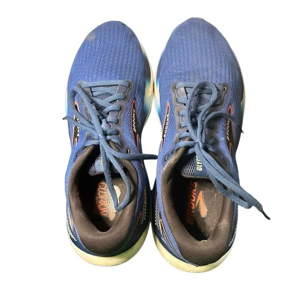 Brooks Glycerin GTS 21 Blue Athletic Running Shoes 1104201D474 Mens Size 11 D